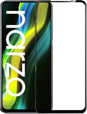 welldesign Edge To Edge Tempered Glass for Realme Narzo 50(Pack of 1)