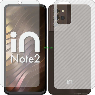 Fasheen Front and Back Tempered Glass for MICROMAX IN NOTE2 (Front Matte Finish & Back 3d Carbon Fiber)(Pack of 2)