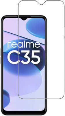 INFINITYWORLD Tempered Glass Guard for Realme C35(Pack of 1)