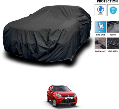 PAGORA Car Cover For Maruti Suzuki Alto K10 (With Mirror Pockets)(Black)