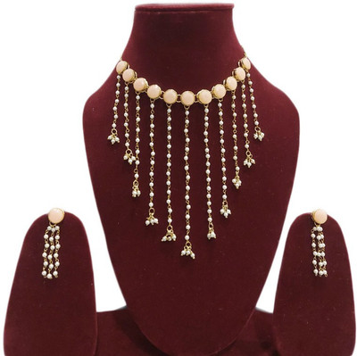Varniraj enterprise Alloy Gold Jewellery Set(Pack of 1)