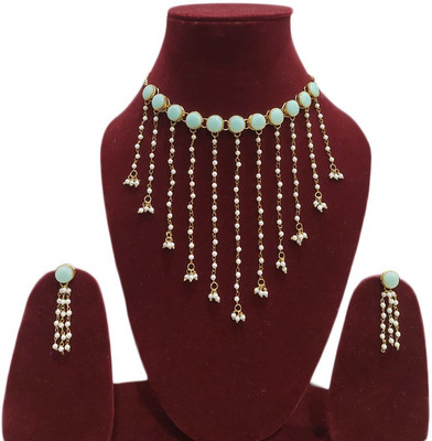 Varniraj enterprise Alloy Green Jewellery Set(Pack of 1)