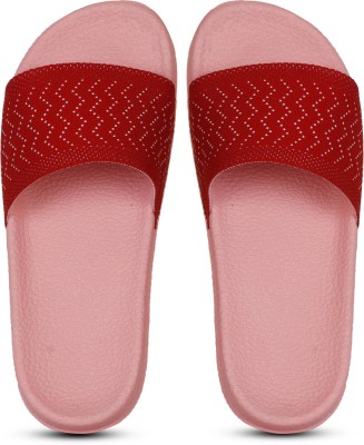 Lucia Women Slides(Red , 8)