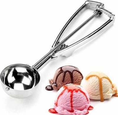 CELLFORCE Easy Handheld Multi Use Scope Disposable Stainless Steel Ice-cream Spoon(Pack of 1)