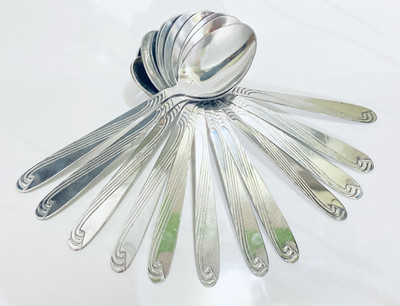 RS CRAFTS INDIA ASSURED Quality STAINLESS SPOON SET OF 12PCS Stainless Steel Table Spoon Set(Pack of 12)