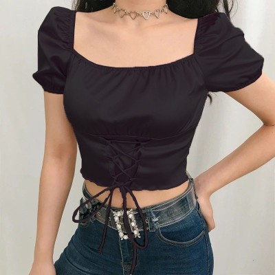 Pyramid Fashion Casual Self Design Women Black Top