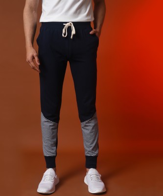 CAMPUS SUTRA Printed Men Dark Blue Track Pants