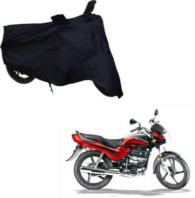 THE REAL ARV Two Wheeler Cover for Hero(Passion Plus, Black)