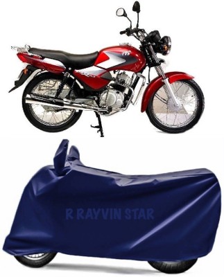 R Rayvin Star Two Wheeler Cover for TVS(Star, Blue)