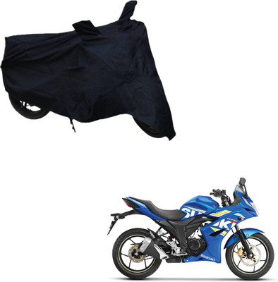THE REAL ARV Two Wheeler Cover for Suzuki(Gixxer SF, Black)