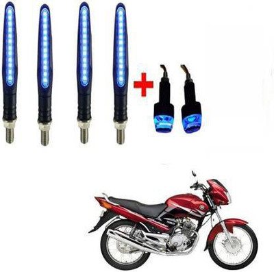 QZ DEVICE Front, Rear LED Indicator Light for Yamaha Universal For Bike(Blue)