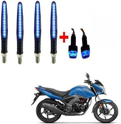 QZ DEVICE Front, Rear LED Indicator Light for Honda, Universal For Bike CB Unicorn, Universal For Bike(Blue)