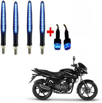 QZ DEVICE Front, Rear LED Indicator Light for Hero, Honda, Bajaj, Royal Enfield, Suzuki, TVS, Yamaha Universal For Bike(Blue)