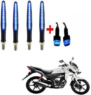 QZ DEVICE Front, Rear LED Indicator Light for Honda, Universal For Bike CB Twister, Universal For Bike(Blue)