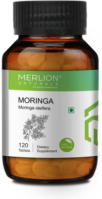 Merlion Naturals Moringa Tablets (Moringa oleifera), All Natural, Pure Herbs 500mg x 120 Tablets(120 Tablets)