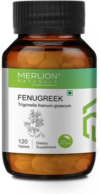 Merlion Naturals Fenugreek Tablets Trigonella foenum-graecum, All Natural, Pure Herbs 500mg(120 Tablets)