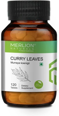 Merlion Naturals Curry Leaves Tablets Murraya koenigii, All Natural, Pure Herbs 500mg x 120 Tablets(120 Tablets)
