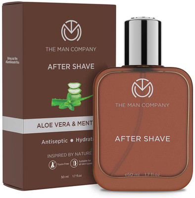 THE MAN COMPANY After Shave Spray For Men with Aloevera & Menthol Soothes, Calm, Fresh Skin (50 ml)