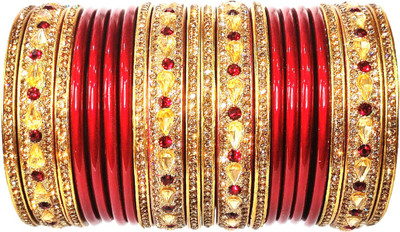 Anshi Creations Lac Bangle Set(Pack of 20)