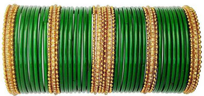 DURGANSH Glass Bangle Set(Pack of 10)