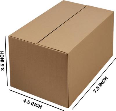 Tanzima Corrugated Cardboard 3 ply Brown Corrugated Box Size 7.5