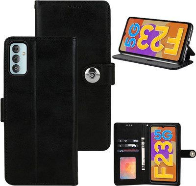 BOZTI Flip Cover for SAMSUNG Galaxy F23 5G(Black, Grip Case, Pack of: 1)