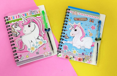 Preili's Gift Set Pocket-size Diary ruled 50 Pages(Multicolor, Pack of 4)