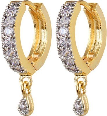 YouBella Drop Cubic Zirconia Alloy Huggie Earring