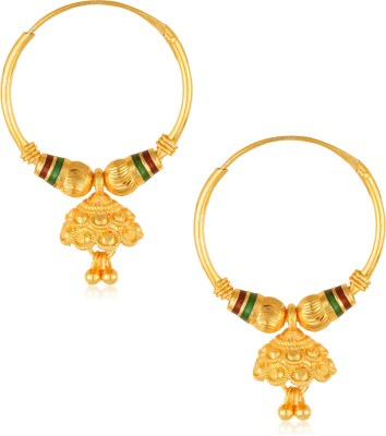 Vivaana Allure Glittering Screw back alloy dangler ch& bali Earring for Women & Girls Alloy Drops & Danglers, Hoop Earring