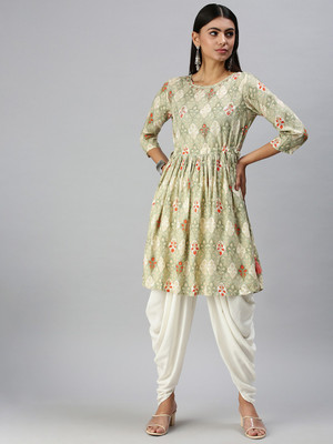 SHOWOFFFF Women Kurta Dhoti Pant Set