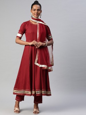 NIRKHI Women Kurta Palazzo Dupatta Set