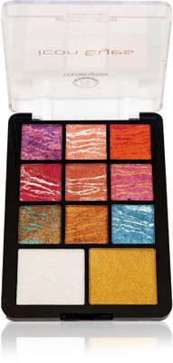 COLORS QUEEN Icon Eyes Professional Makeup Eyeshadow Highlighter Palette 16 g(Multicolor)