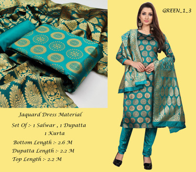 ANAND Jacquard Self Design Kurta & Churidar Material