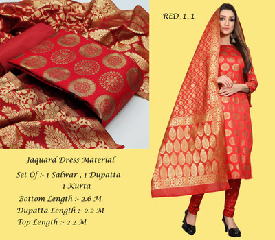 Kashvi Jacquard Self Design Kurta & Churidar Material