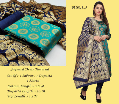 ANAND Jacquard Self Design Kurta & Churidar Material
