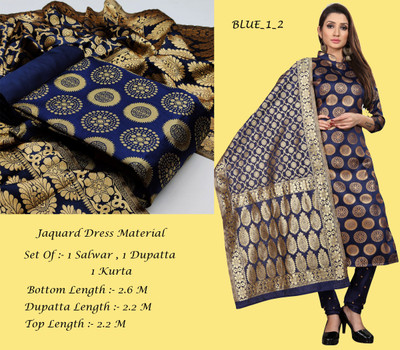 Kashvi Jacquard Self Design Kurta & Churidar Material