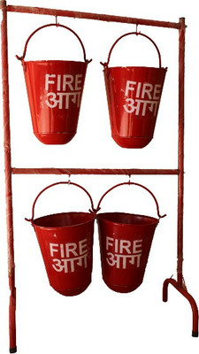 RAHUL PROFESSIONALS 4 BUCKET WITH STAND Fire Extinguisher Mount(9 kg)