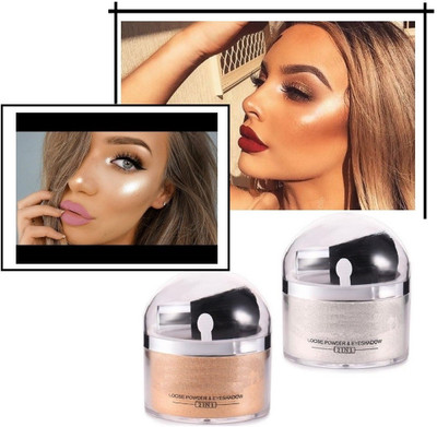 YAWI Illuminator Glow Shimmery Shiny Gold & Silver Highlight For Professional Look Highlighter(SILVER, GOLD)