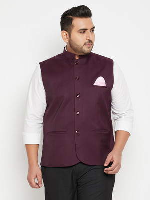 VASTRAMAY PLUS Sleeveless Solid Men Jacket
