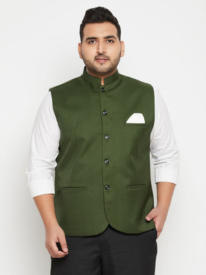 VASTRAMAY PLUS Sleeveless Solid Men Jacket