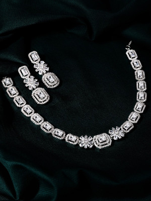 RUBANS Alloy Silver Silver Jewellery Set(Pack of 1)