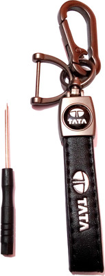 MISMIL Key chains for TATA Remote hood leather TATA Key Chain