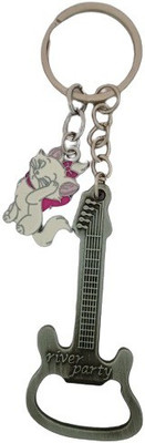 SHOKY LOOKS Silver Openwr With Cute Cat lightweight Stylish Key Chain