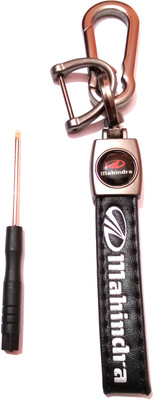 gtrp Key chains for Mahindra Remote hook leather Mahindra Key Chain Key Chain