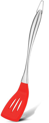 Flipkart SmartBuy Steel Slotted 2pcs Red Non-Stick Spatula(Pack of 2)