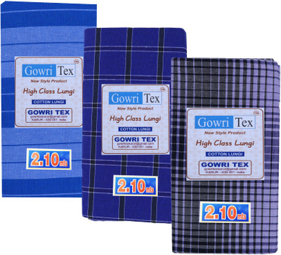 GOWRI TEX Striped Multicolor Lungi