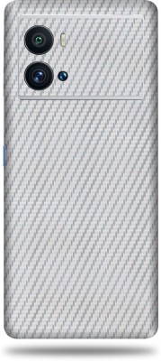 WeCre8 Skin's Vivo Iqoo 9 Pro 5g, Carbon Fiber Silver Mobile Skin(Silver)