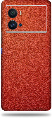 OggyBaba Vivo Iqoo 9 Pro 5G Mobile Skin(Red Leather Skin With Ultra Matte Finish)