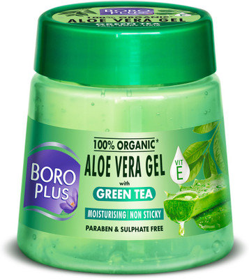 BOROPLUS Aloe Vera Gel With Green Tea | 100% Organic For Skin & Hair|Vitamin E On Flipkart For Rs. 151