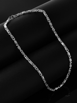 Roadster Roadster Men Silver Plated Chain Silver Plated Alloy Chain